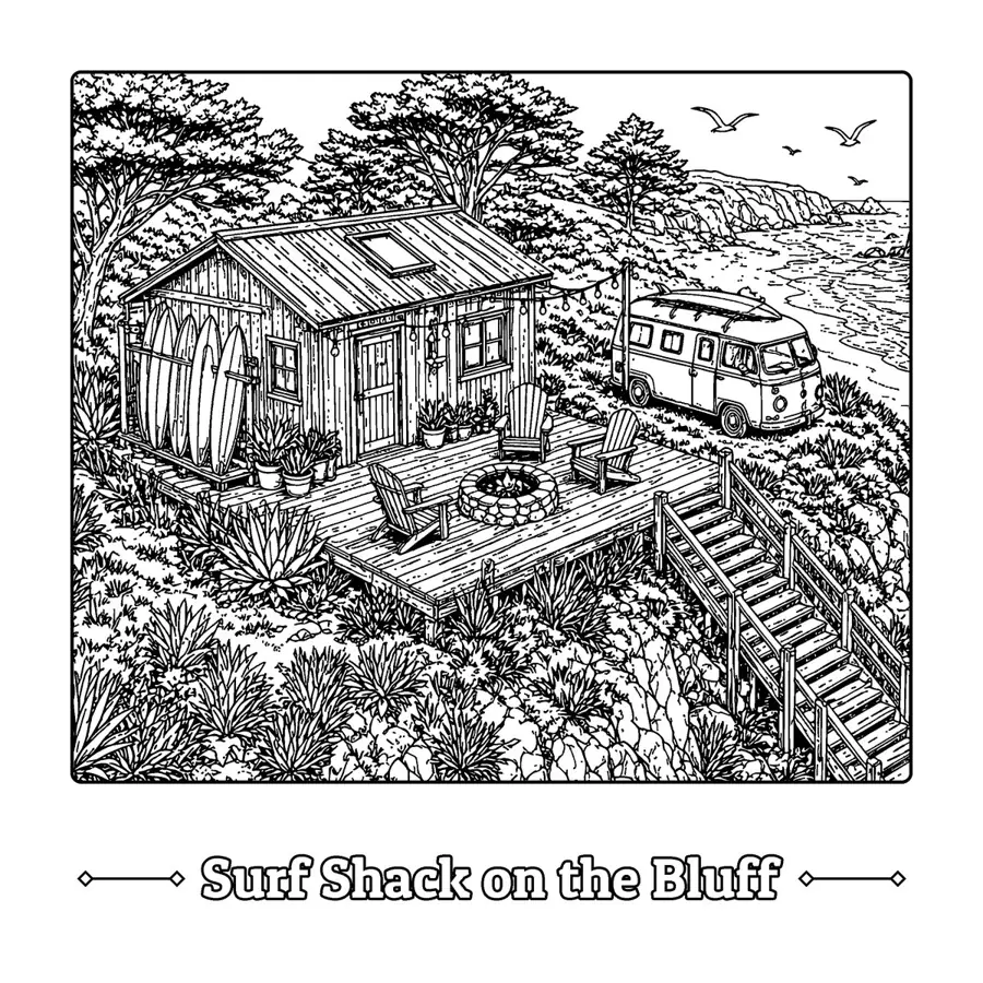 Beachside Bungalows sample page 2, exterior elevation