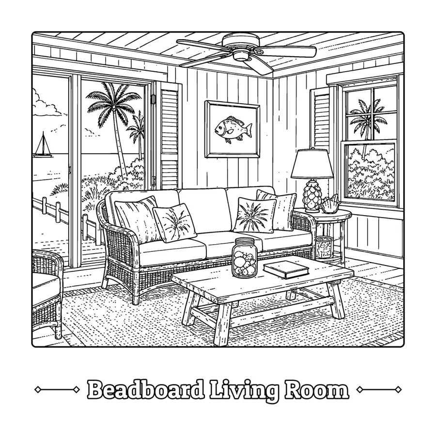 Beachside Bungalows sample page 7, interior room