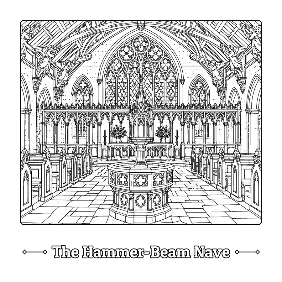 Cathedrals of Serenity sample page 8, interior nave